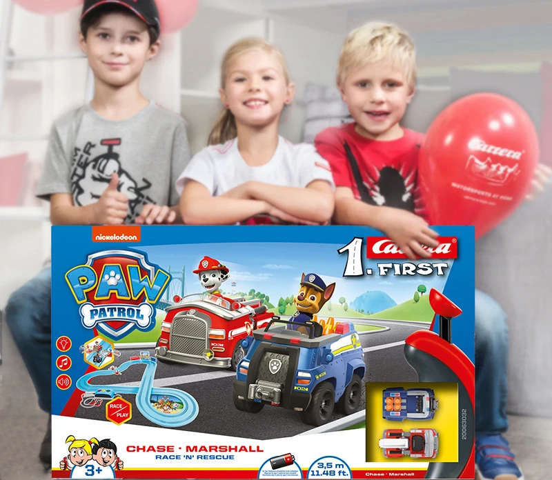 Paw Patrol Carrera Carrera Cooperation Electric Rail Car Boy Children Toy  Car Car Cartoon Toy Gift - Model Building Kits - AliExpress