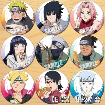 

Anime NARUTO Uzumaki Naruto Uchiha Sasuke Hinata Sakura Cosplay Figure Bedge Cartoon Bag Badge Button Brooch Pin Pendant Gift