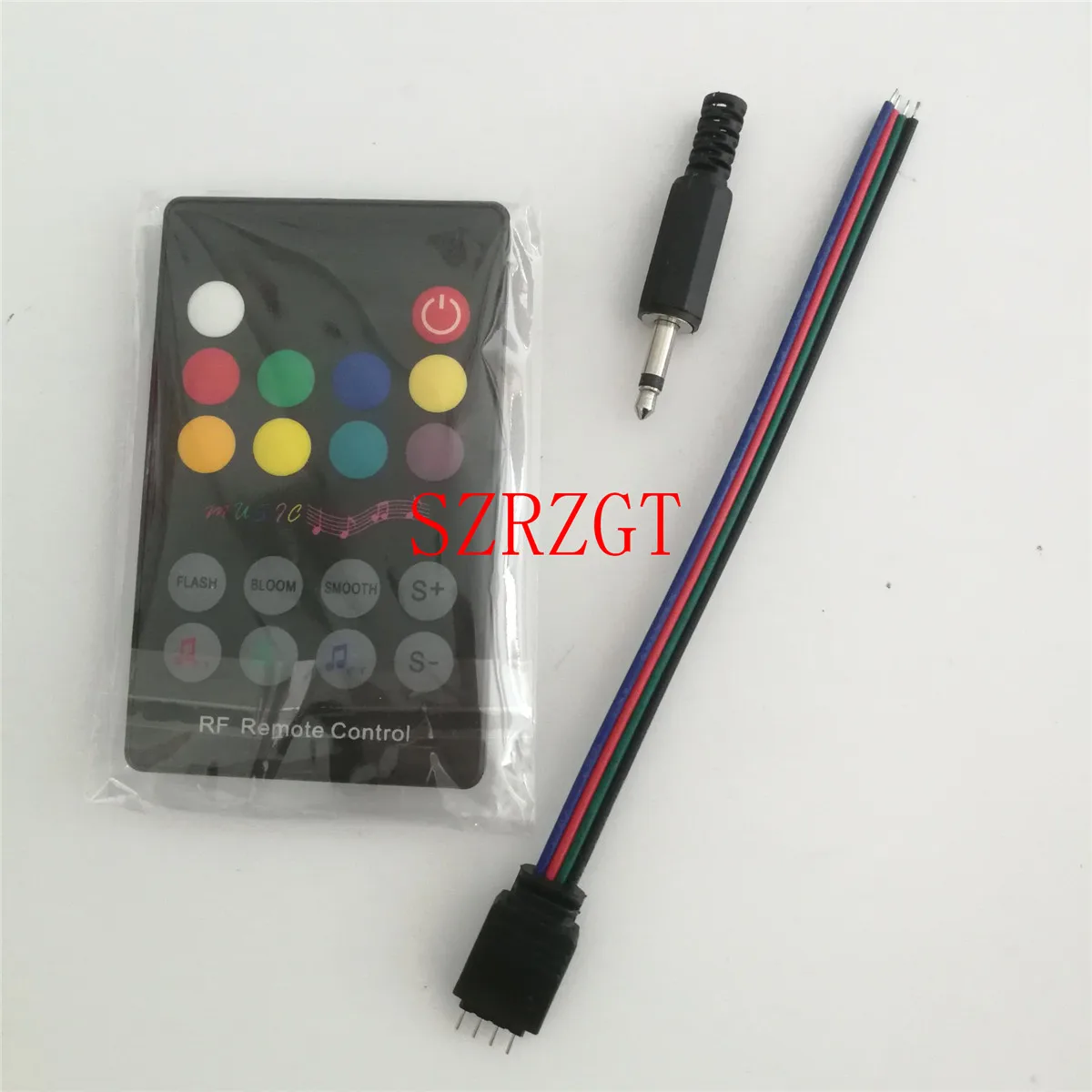 SZRZGT DC12V-24V 18 клавиш RGB Музыка Светодиодный контроллер с РЧ-пультом датчик звука голосовое аудио управление для 3528 5050 RGB светодиодные полосы света