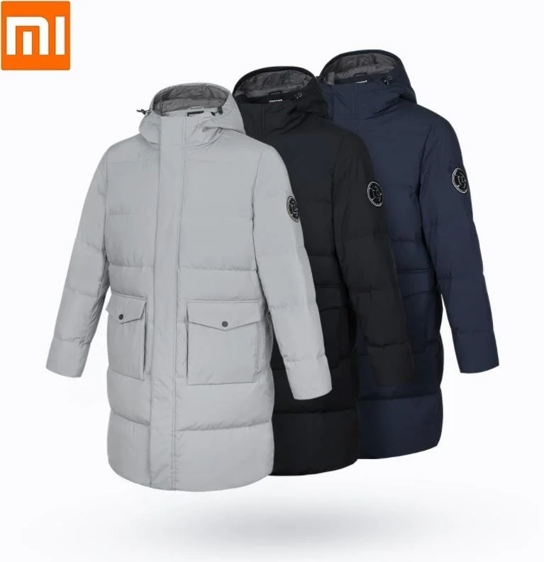 Мужской пуховик средней длины Xiaomi ULEEMARK ветрозащитная водонепроницаемая куртка
