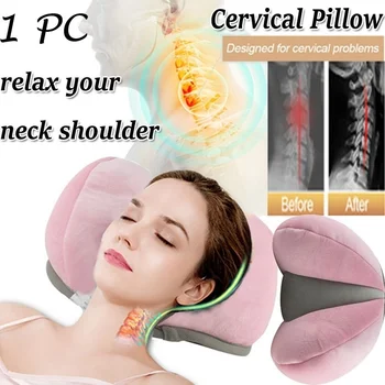 

Cervical Pillow Neck Relaxer and Shoulder Neck Traction Device for Stiff Neck and Shoulder Pain Relief