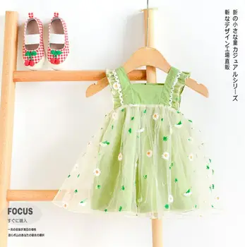 

2020 New Wholesale Baby Girls Patchwork Dress Summer Kids Girls Dresses 0-5Years