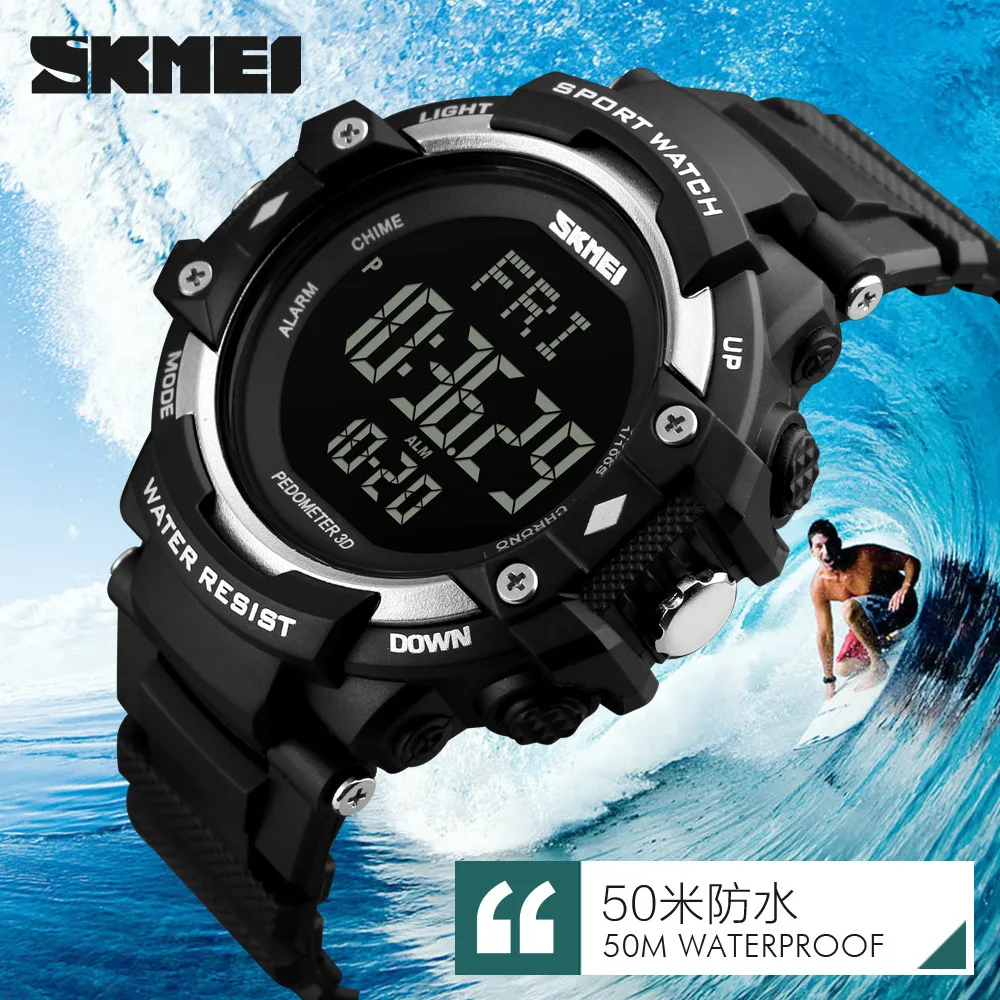 

Skmei 1180 Waterproof Watch Multi-functional Sports Calories Heart Rate Table Sports Measured Pulse Heartbeat