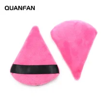 2 шт. хлопковая треугольная пуховка мягкая влажная сухая основа для макияжа Губка инструменты Прямая поставка SMJ