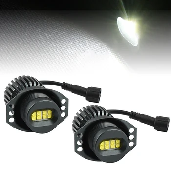 

Spare Parts For BMW E90/E91 LED Lights 6000-6500K White Accessories Replacement Repair 2pcs Car 80W LED Lamp Bulb