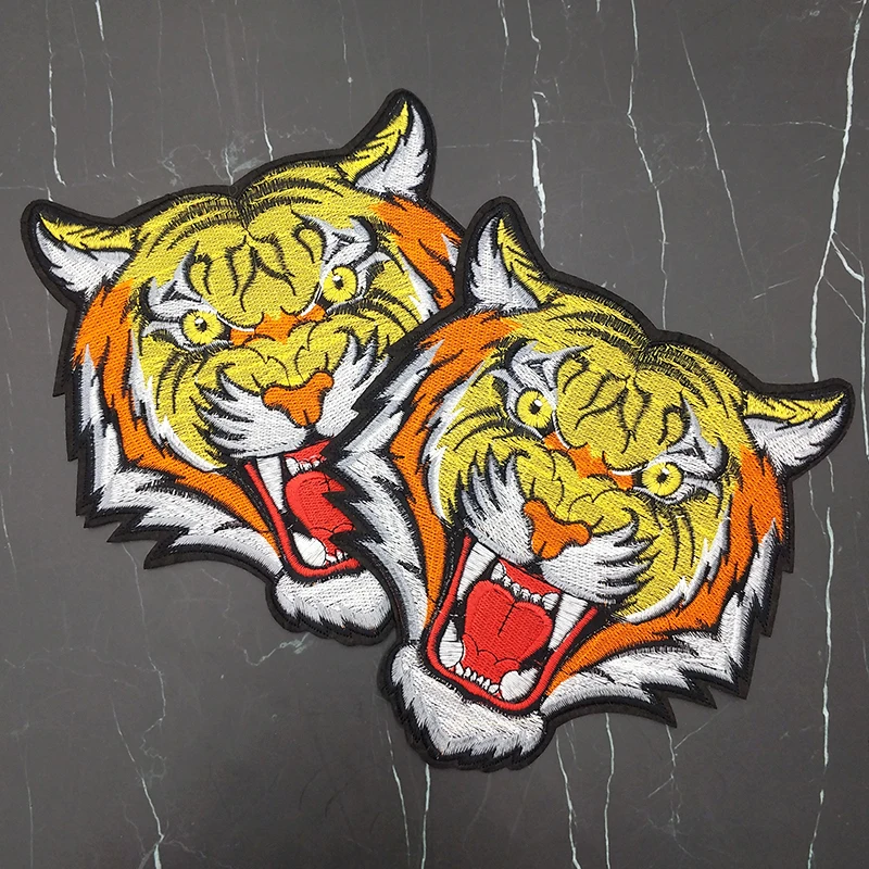 

Fashion Embroidery Personality Domineering Small Tiger Animal Patch Ironing On Clothing Jacket T-Shirt Decoration Accessories