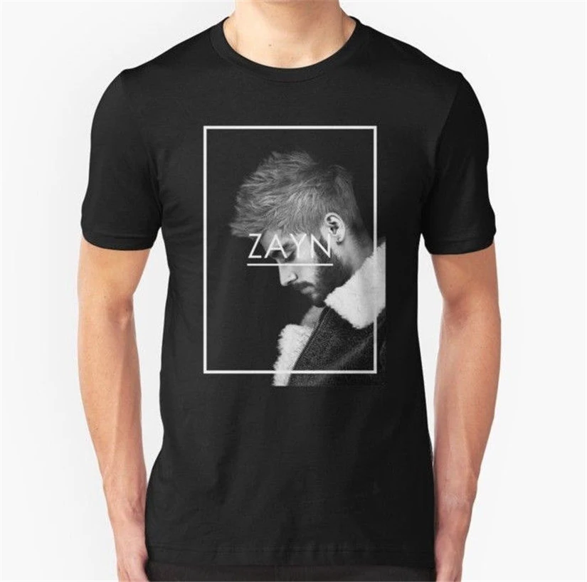Zayn Malik Music Мужская футболка черного цвета? Классическая с индивидуальным дизайном