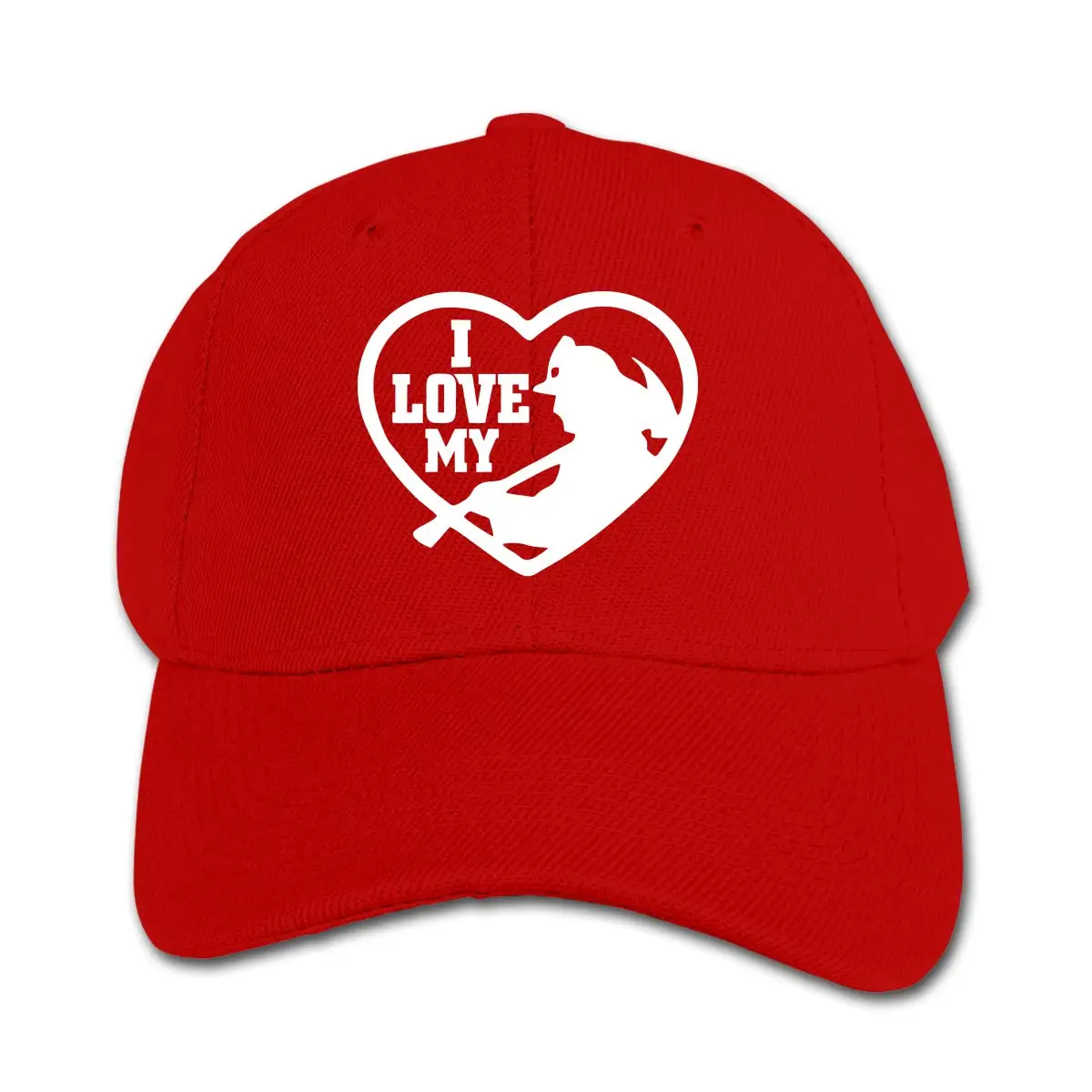 Я люблю моего пожарного Funky Дети Мальчики Девочки Шляпы Гольф Кепка дети бейсбольная кепка