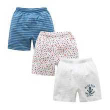 Темно-синие дышащие быстросохнущие детские шорты из чесаного хлопка с якорем, впитывающие пот, для прохладной и освежающей погоды базовая одежда для мальчиков 3