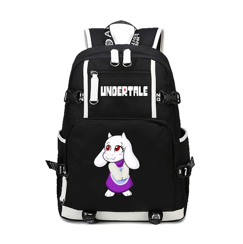 Игра «Undertale» Frisk/Toriel/Sans pixel Скелет школьный рюкзак с печатью сумки мальчики девочки Мужчины Женщины сумки на плечо - Цвет: 13