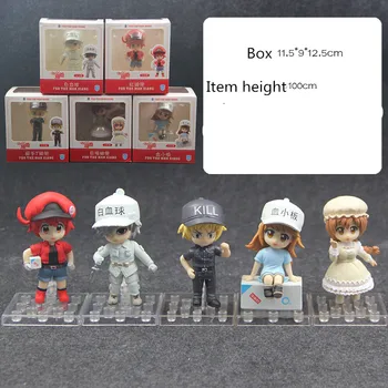 

Hataraku Saibou Cells at Work Macrophage Platelet Red Blood Cell White Blood Cell Killer T Action Figure Model Toy Cells at Work