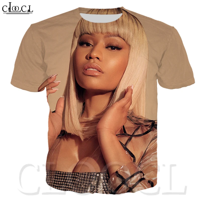 Модная Сексуальная футболка с 3D принтом Nicki Minaj Свитшот в стиле хип хоп рисунком звезды певицы футболки