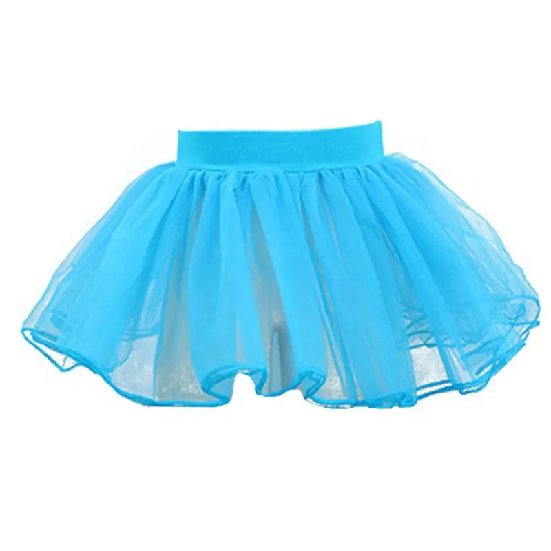 Детская многослойная фатиновая балетная мини-юбка-пачка для девочек пышный праздничный костюм ярких цветов с оборками юбка-американка принцессы От 3 до 8 лет - Цвет: 4