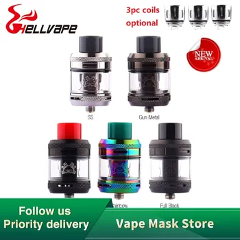 

Original Hellvape Fat Rabbit Subohm Tank 5ml Atomizer 28mm Dual Airflow Vaporizer for 510 Thread Box Mod vs Zeus X / dead rabbit