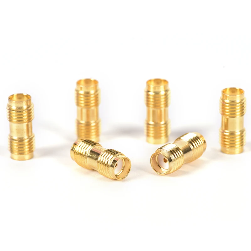 2pcs/lot SMA F/ F Connector Straight SMA Female to Female Jack RF Adapter Connector Antenna Converter Adapter Coax Set