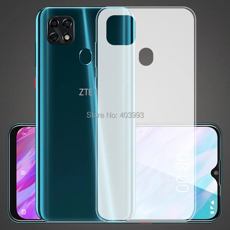 Смарт-чехол для zte Blade 20, роскошный мягкий ТПУ чехол для телефона с закаленным стеклом для zte Blade 20 Smart V1050, чехол s 6,49''