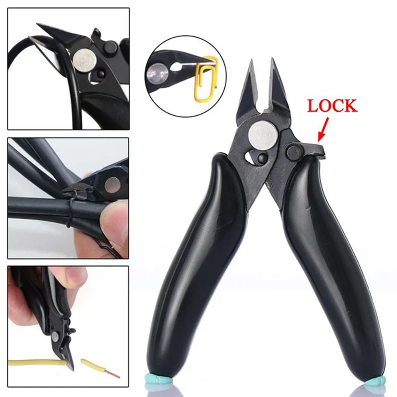 Кусачки для кабеля резки Сторона Snips плоскогубцы с замком щипцы, ручной инструмент