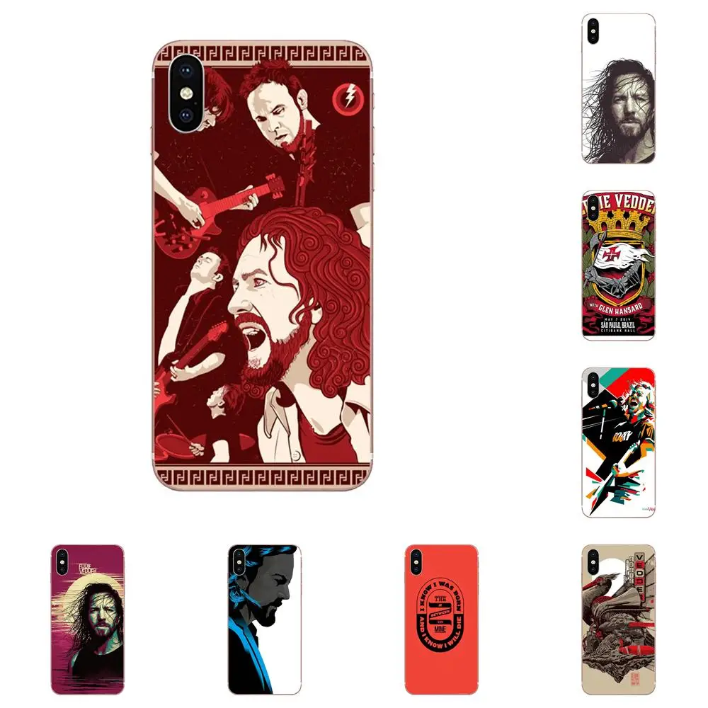 

Soft TPU Protective Skin For Xiaomi Redmi Mi 4 7A 9T K20 CC9 CC9e Note 7 9 Y3 SE Pro Prime Go Play Rock Eddie Vedder Pearl Jam