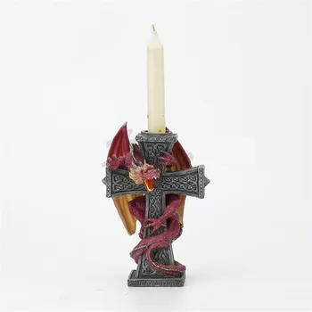 

Animal Candle Holders Dragon Candlestick Resin Art&Craft Home Decoration Accessories Gift R5448