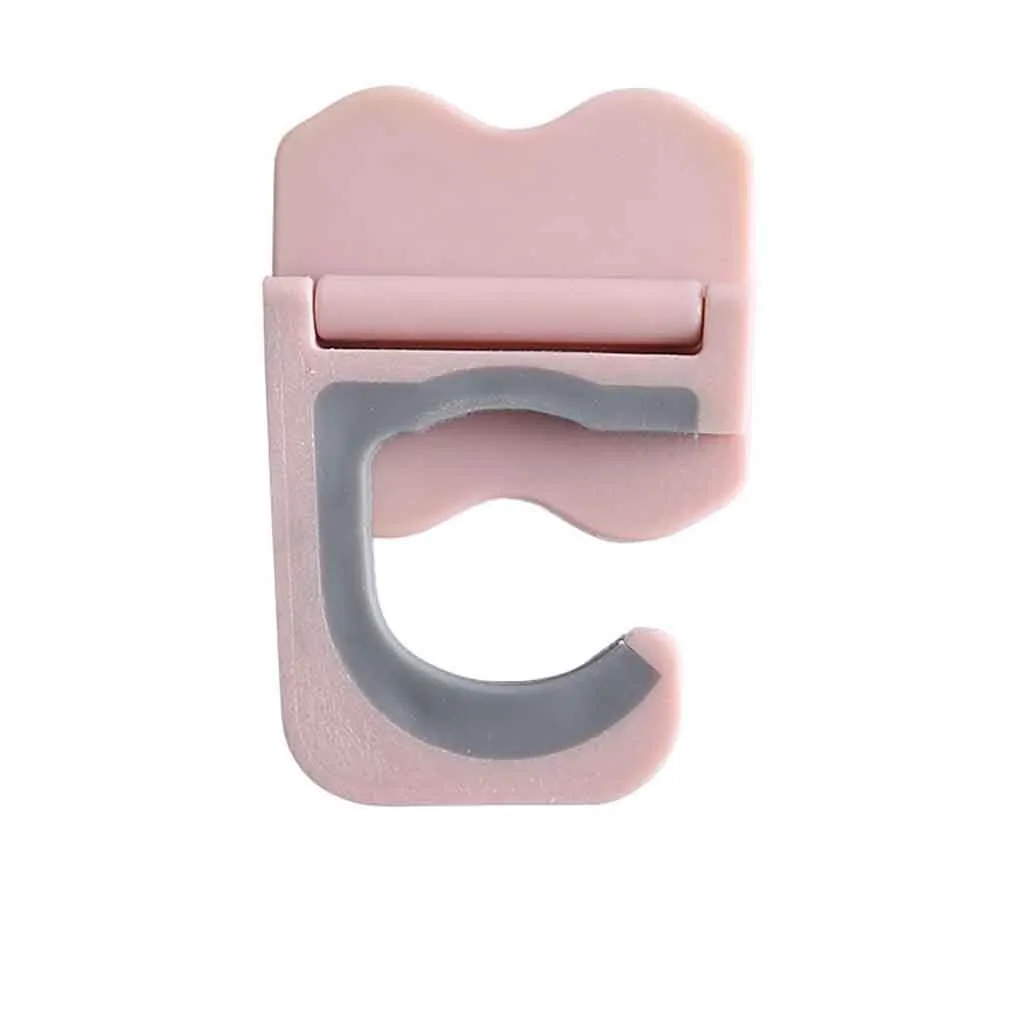 Pink Крючок для швабры Бытовая многофункциональная стойка для швабры Туалет метла вешалка зажим для швабры кухня настенный держатель для швабры крюк сильный P3 - Цвет: Pink