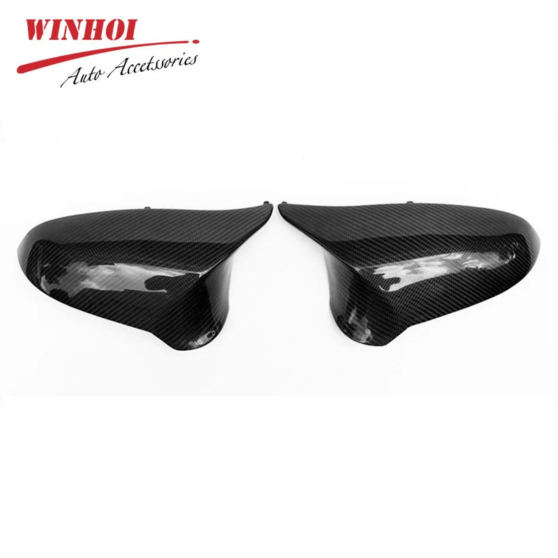 

Rearview Mirror Cover Carbon Fiber Rear View Mirror Cover for BMW M3 F80 M4 F82 F83 M2 Power Horn Rear Mirror Shell Covers Caps