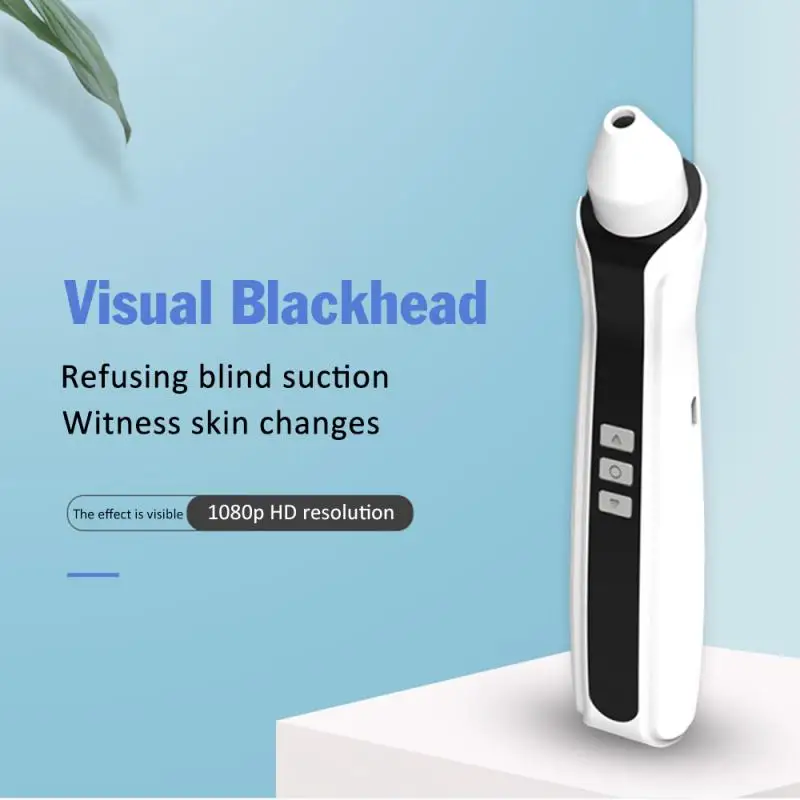 Vacuum Pore Comedones Cleaner Electric Blackheads Acne Clean Exfoliating Cleansing Facial Instrument Visible 1080P FHD Output