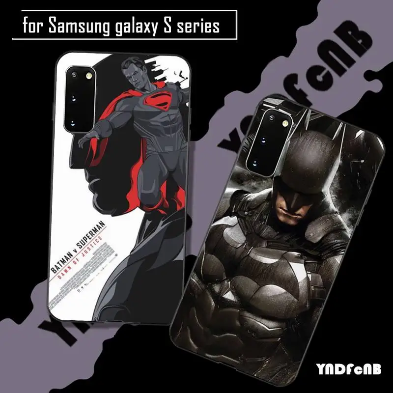 DC Супергерои Бэтмен силиконовый чехол для телефона Samsung galaxy s6 s7 edge s8 s9 s10 lite s20 ULTRA