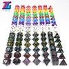 Wholesales 7pc/lot Dice Set Polyhedral D4,D6,D8,D10,D10%,D12,D20 Colorful Accessories for Board Game,DnD, RPG 25 Colors ► Photo 3/6