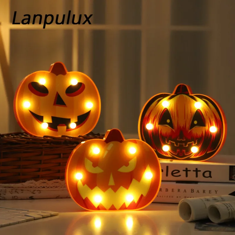 Lanpulux 3D тыквы ночной Светильник призрак фестиваль праздник Декор дома ужас