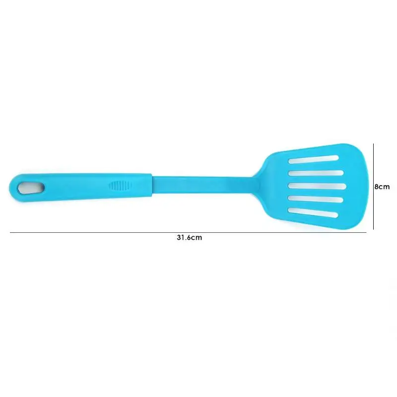 Силиконовые кухонные принадлежности из нержавеющей стали Ручка шпатель дуршлаг лапша Salvage модный дизайн крюк с отверстием кухонная посуда - Цвет: Kitchen utensils B