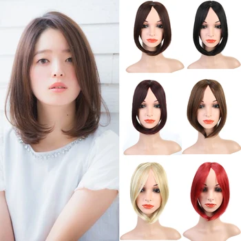 

DIANQI fashion long bangs synthetic invisible natural bangs clip-in hair bangs extensions for girls hair pieces