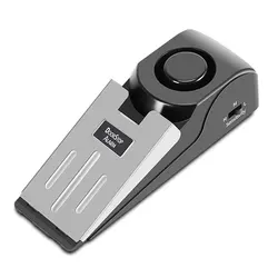 Small Size Traveling Security System Wireless Wedge Shaped Floor Metal Office Home Block Vibration Doorstop Alarm