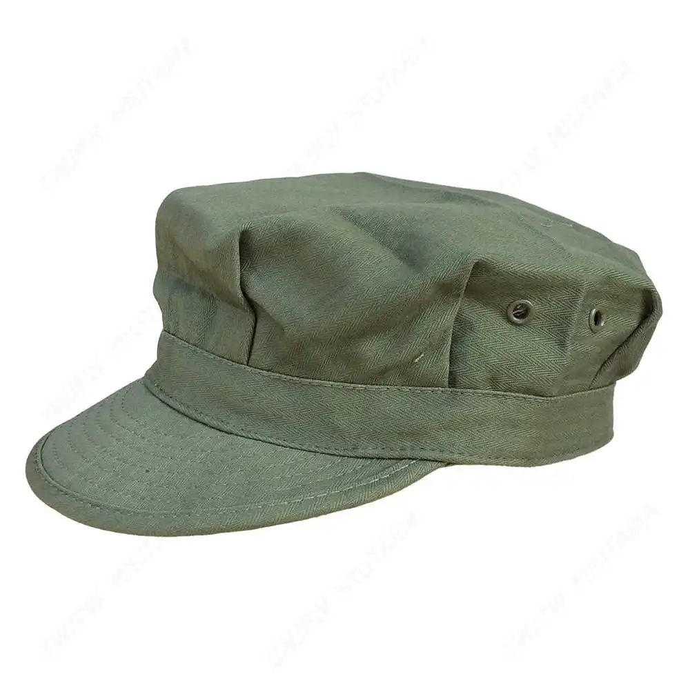 Ww2 Us Hbt Usmc Green Marine Corps Cap 
