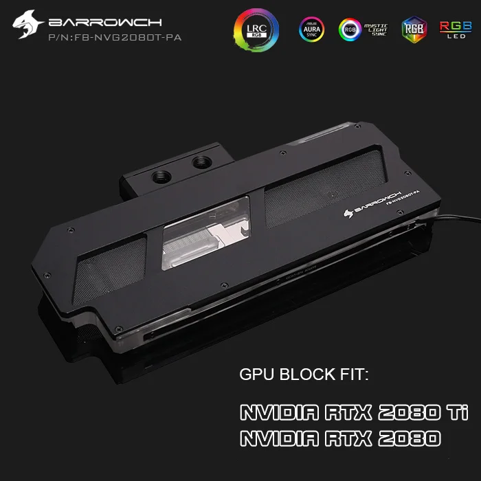 Курган gpu радиатор для NVIDIA RTX 2080 Ti, графический процессор воды блок совместим NVIDIA RTX 2080 водяного охлаждения гаджет FB-NVG2080T-PA