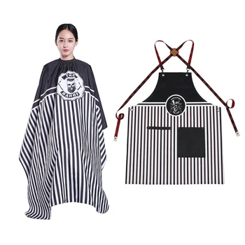 

2Pcs Hairdressing Cape for Salon Barber Hairdresser Apron Waterproof Hairdresser Hair Dresser Wrap, 160X145cm & 65X86CM