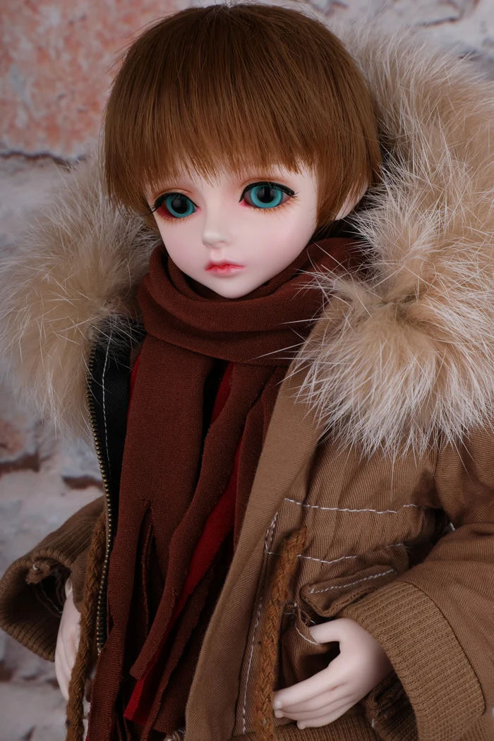 

1/4 scale BJD doll kid Winter boy BJD/SD Resin figure doll DIY Model Toy gift.full set with Clothes,shoes,wig A0204bory MSD