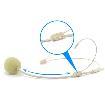 

1 PC Multifunctional Dual Ear Hook Headset Head Microphone Headset Microphone with Mini Connector