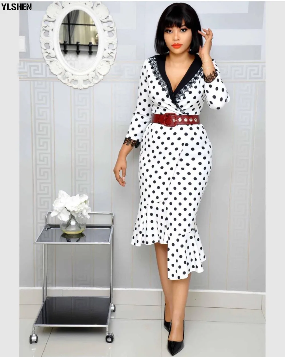 African Dresses for Women Dashiki Dot African Clothes Bazin Riche Ankara Africa Dress Fashion Party Slim African Skirt Clothing 09