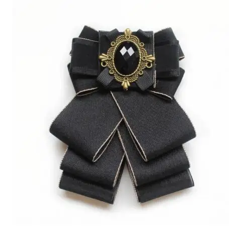 Fashion Diamond Bow Tie Solid Color Mens Business Necktie Male Butterfly Cravat Wedding Groom Bowties Collar Accessories - Цвет: 11