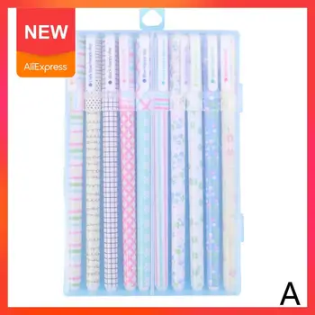 

Kawaii 10 Colors / Suit Fresh Floral Gel Pen Cute 0.5mm Writing Office Student Supplies Stationery School Tools Pen Gifts I P7F9