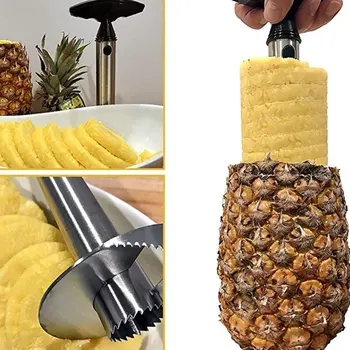 

Multi-Function Stainless Steel Pineapple Knife Convenient Pineapple Peeler To Take Meat Peeling Cutter