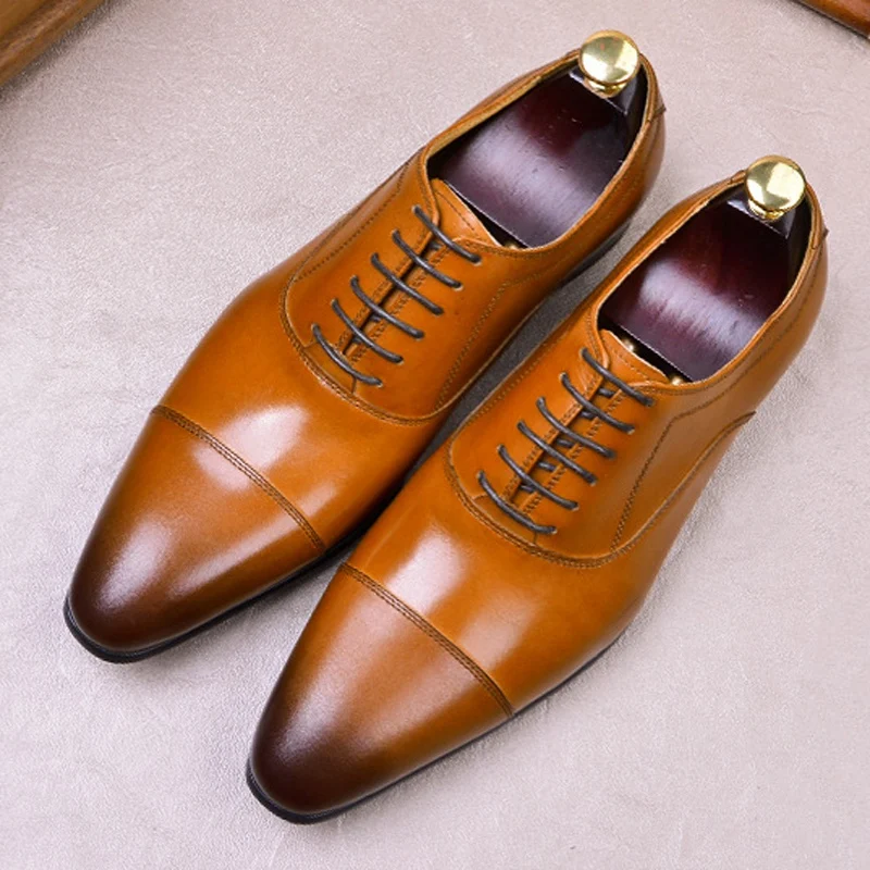 italian cap toe oxfords