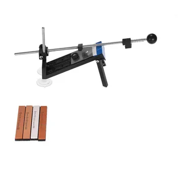 

Knife Sharpener Angle Guide,Fixed-Angle Knife Sharpener Kits Professional Kitchen Knife Sharpener System with 4Pcs Sharpening St