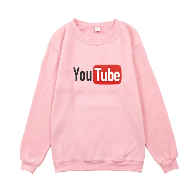Мужские и женские толстовки с капюшоном на YouTube, свободные хлопковые осенние и зимние толстовки с длинными рукавами для бега, спортивная одежда, пальто - Цвет: 5