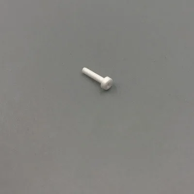 2pcs M2 Phillips round head high temperature resistant ceramic screws anti-corrosion insulation zirconia ceramics screw 8mm long