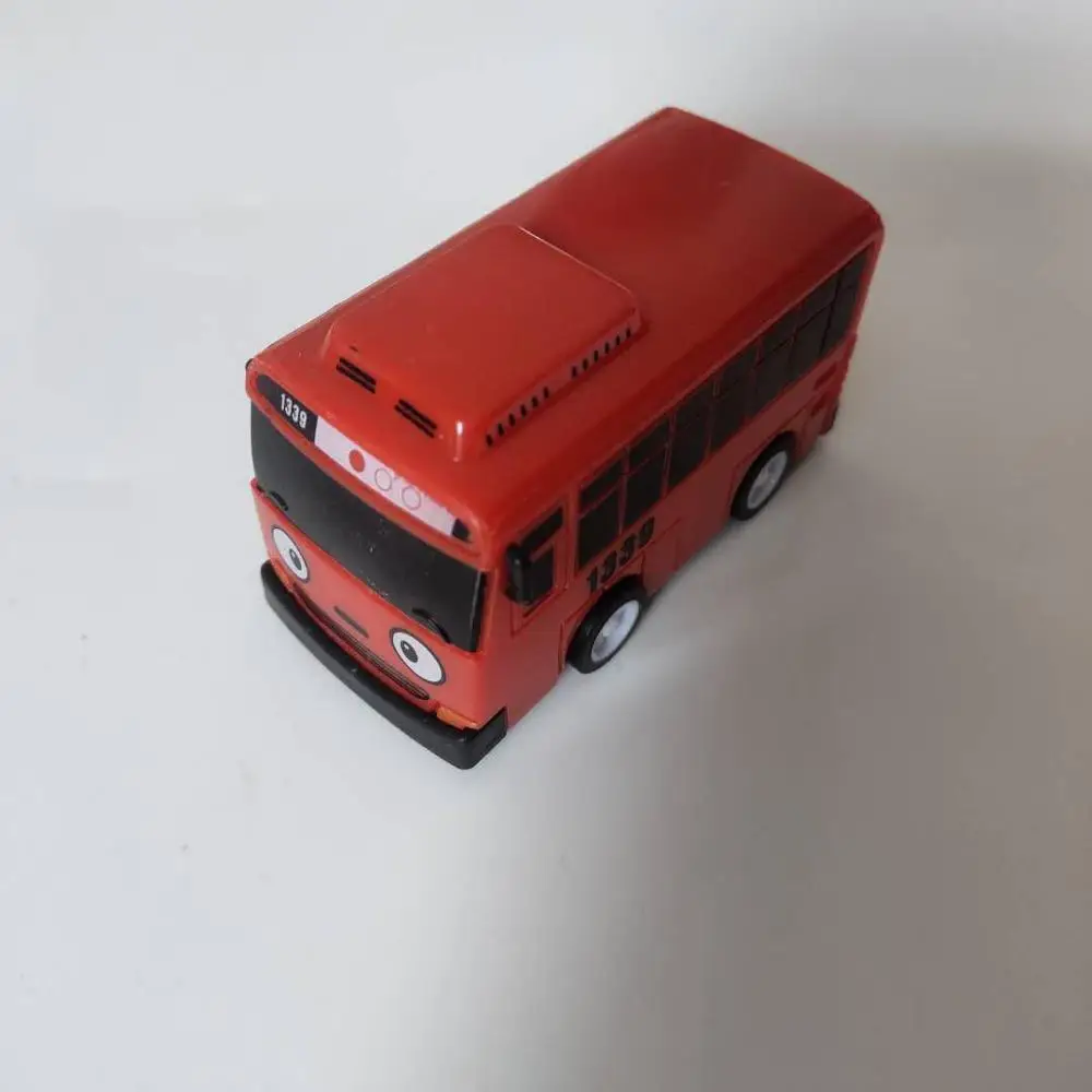 New 4 colors Tayo the little bus oyuncak araba car mini plastic pull back Tayo Gani Lani Rogi bus model for kids Christmas gift 8