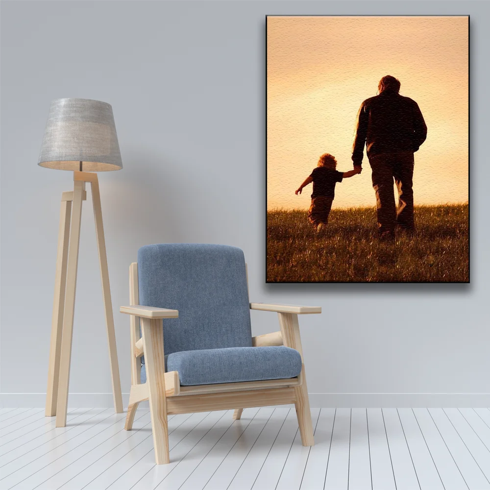 Одежда для родителей и ребенка DIY картина по номерам отцовская любовь фотографии