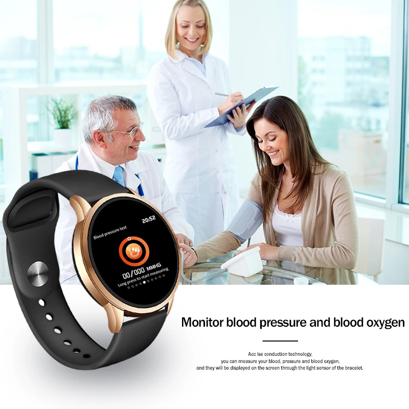LIGE фитнес-трекер IP67 водонепроницаемый смарт-браслет экран монитор сердечного ритма шагомер OLED Bluetooth спортивные Смарт-часы для женщин