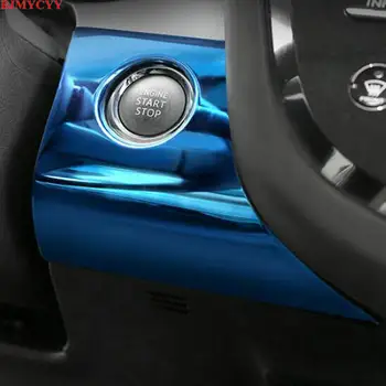 

BJMYCYY engine start stop Key panel stainless steel decorative patch for Toyota camry XV70 2018 2019 2020 accessories