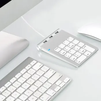 

Numeric Keyboard Portable Digital Keypad Computer USB Accounting with HUB Digital Input